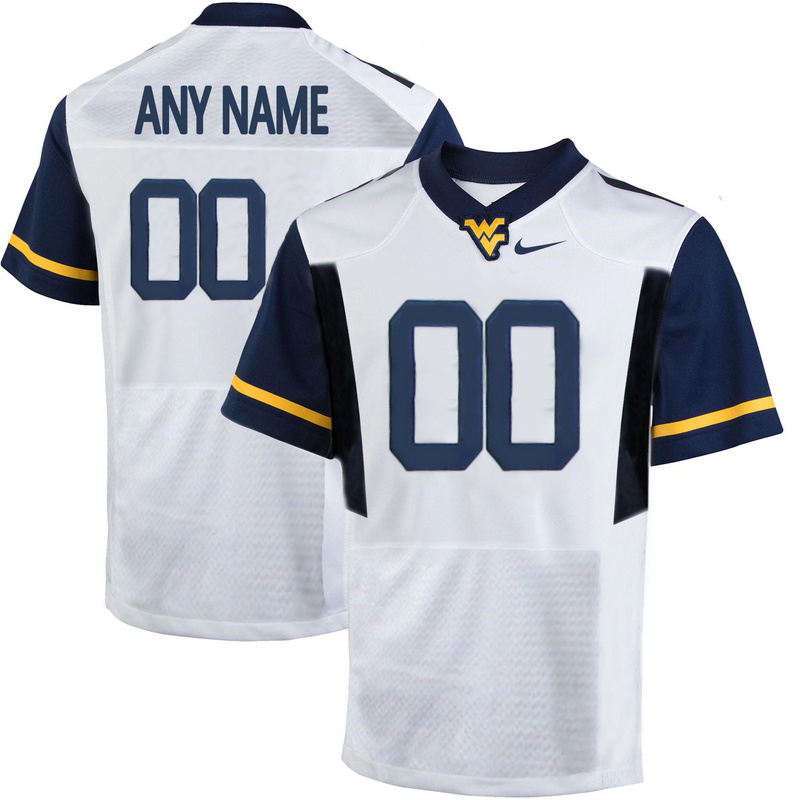 West Virginia Mountaineers Customized College Football Limited Jersey White